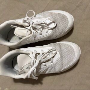 adidas All-White Low-Top Athletic Sneakers